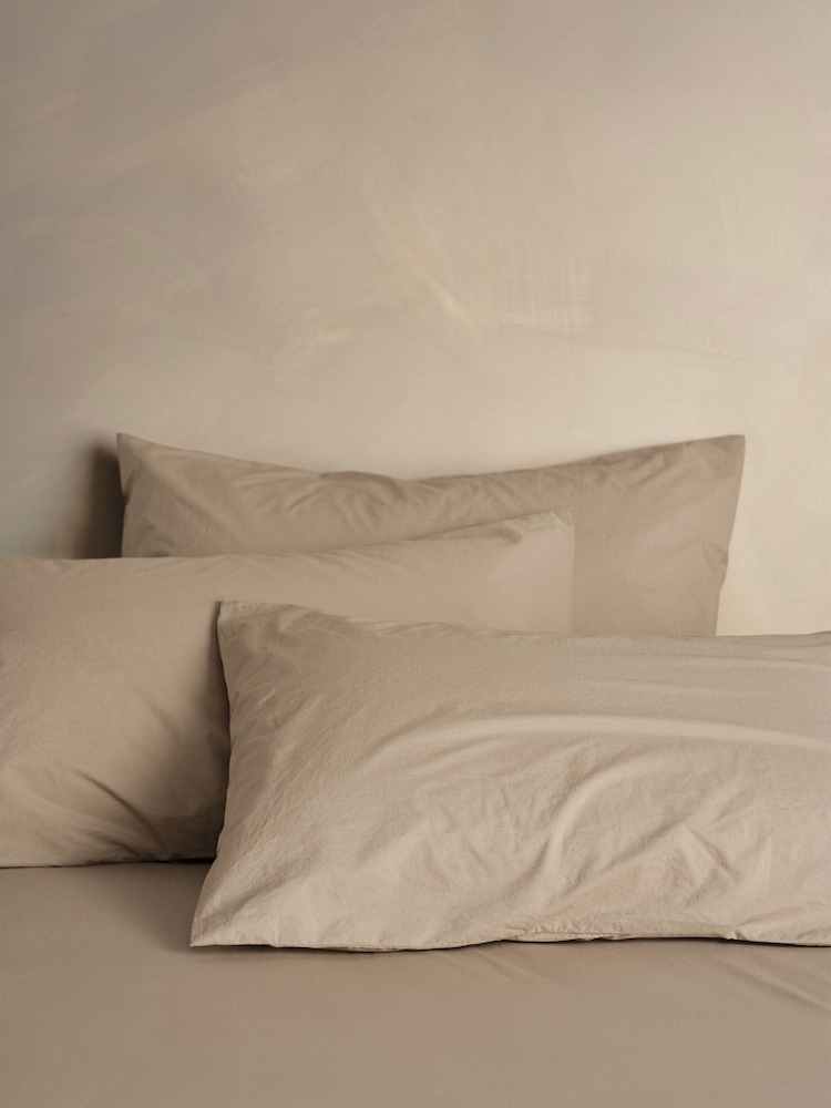 Paire de taies d'oreiller en coton décontracté Bedfolk - Image 1 sur 4