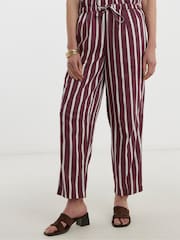 Μωβ - JD Williams Λινό Μικτό Παντελόνα Φαρδιά γραμμή - Εικόνα 2 από 4