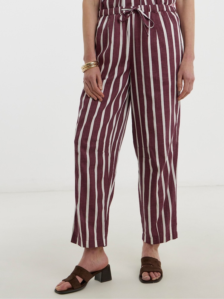 Μωβ - JD Williams Λινό Μικτό Παντελόνα Φαρδιά γραμμή - Εικόνα 2 από 4