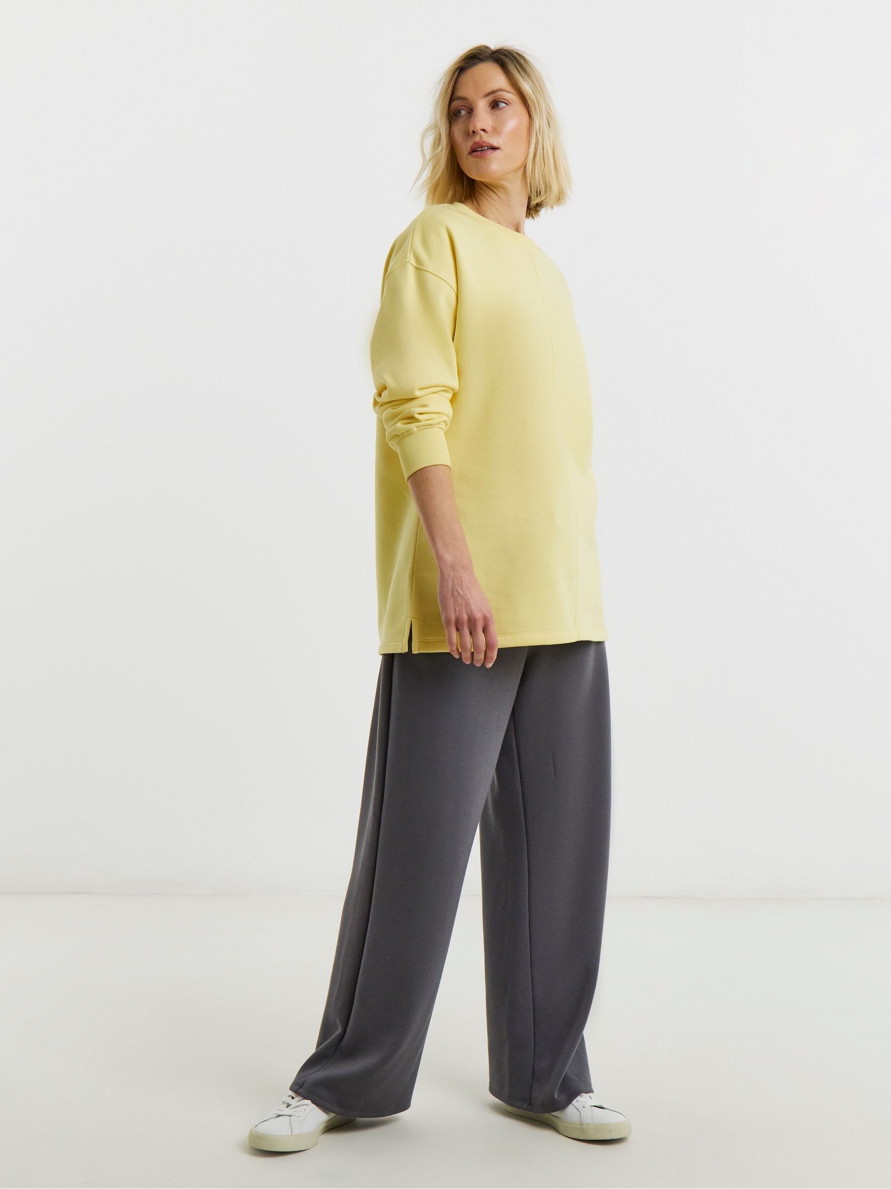ウェア JAM Buy JD Williams Yellow Side Zip Longline Sweat Top from Next Romania