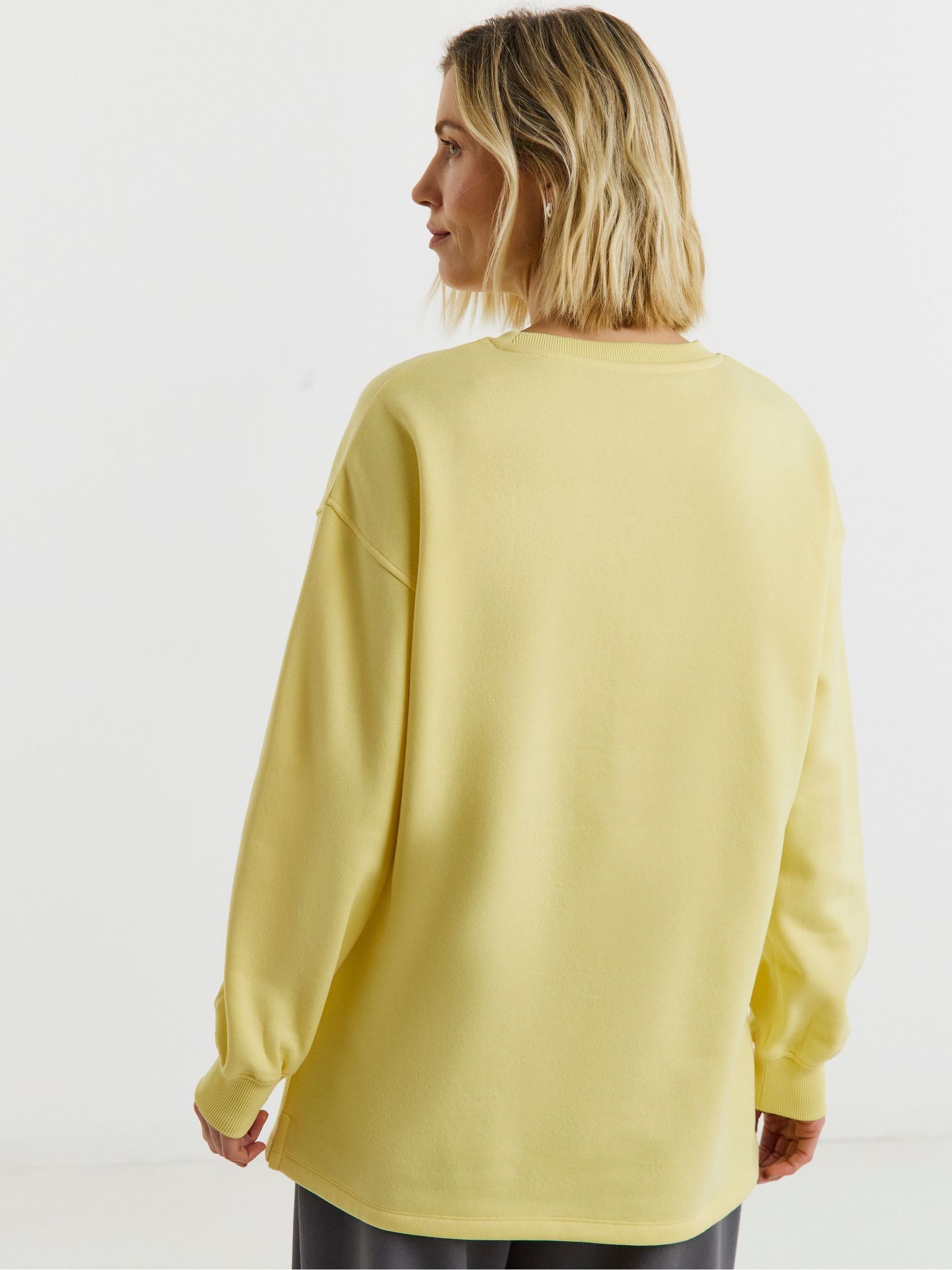 Buy JD Williams Yellow Side Zip Longline Sweat Top from Next Romania