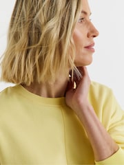 JD Williams Yellow Side Zip Longline Sweat Top - Image 4 of 4