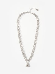 Silberfarben - Mint Velvet Double Layered Chain Necklace - Bild 1 von 3