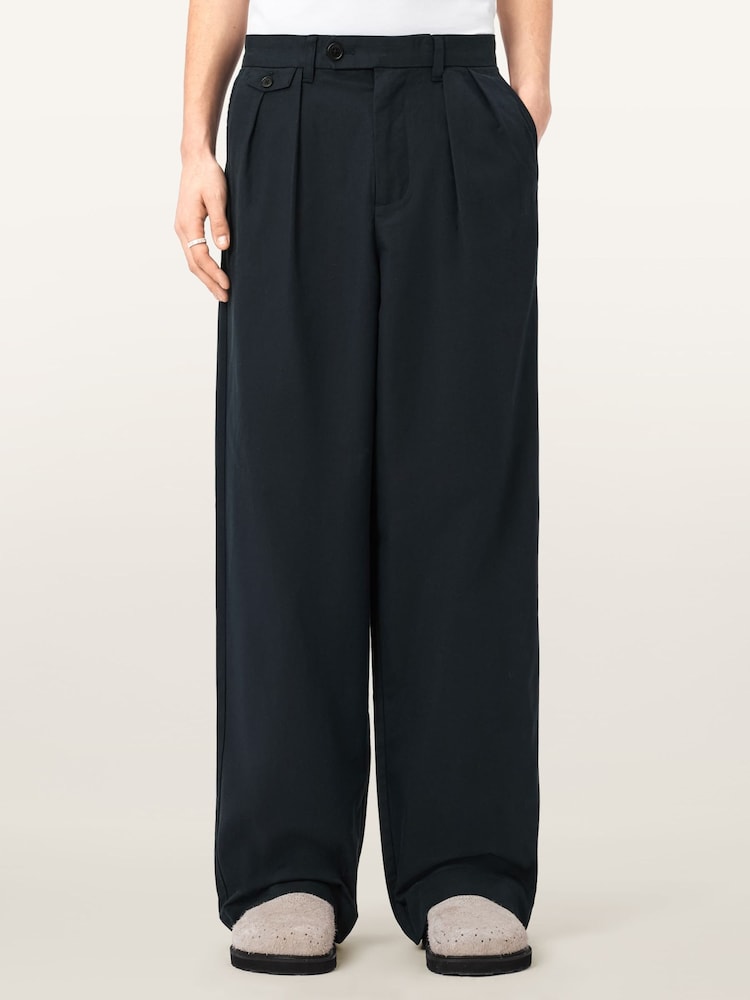 AllSaints Blue Conway Trousers - Image 1 of 6