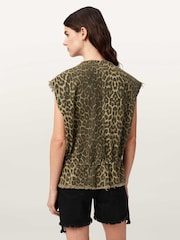 AllSaints Green Sofi Waistcoat - Image 4 of 6