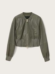 AllSaints Green Suri Bomber Jacket - Image 5 of 5