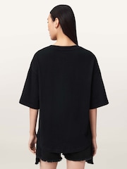 AllSaints Black Stacks Amelie T-Shirt - Image 4 of 6