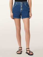 AllSaints Blue Tay Denim Shorts - Image 1 of 6
