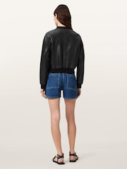 AllSaints Blue Tay Denim Shorts - Image 5 of 6
