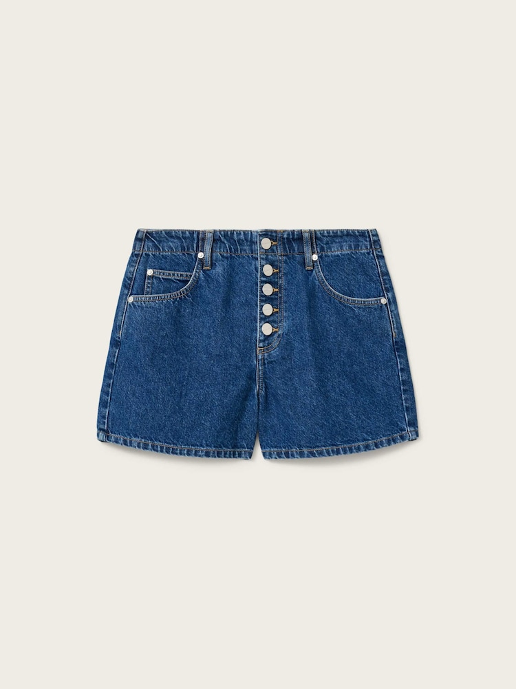 AllSaints Blue Tay Denim Shorts - Image 6 of 6 AllSaints Blue Tay Denim Shorts - Image 6 of 6