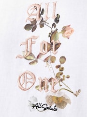 AllSaints White Oneness Etta T-Shirt - Image 4 of 8