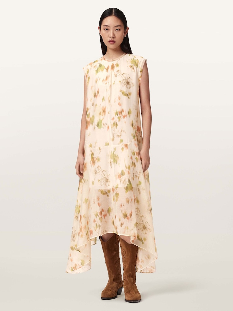 AllSaints White Tanner Dress - Image 2 of 5