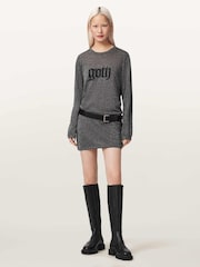 AllSaints Grey Deetz Dress - Image 5 of 6