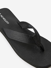 Cotton On Black Sporty Flip Flops - Image 2 of 4