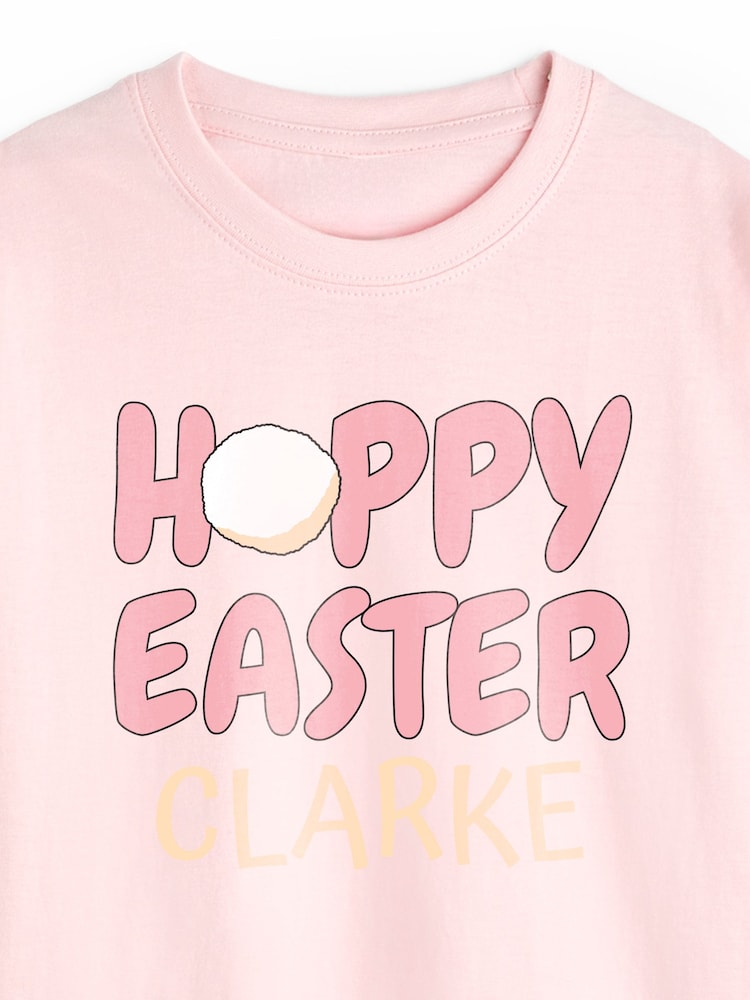 Personalised Hoppy Easter T-Shirt by Dollymix - Image 3 of 3