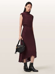 AllSaints Red Rayanna Dress - Image 2 of 5