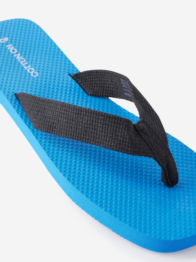 Cotton On Blue Sporty Flip Flops - Image 4 of 4 Cotton On Blue Sporty Flip Flops - Image 4 of 4