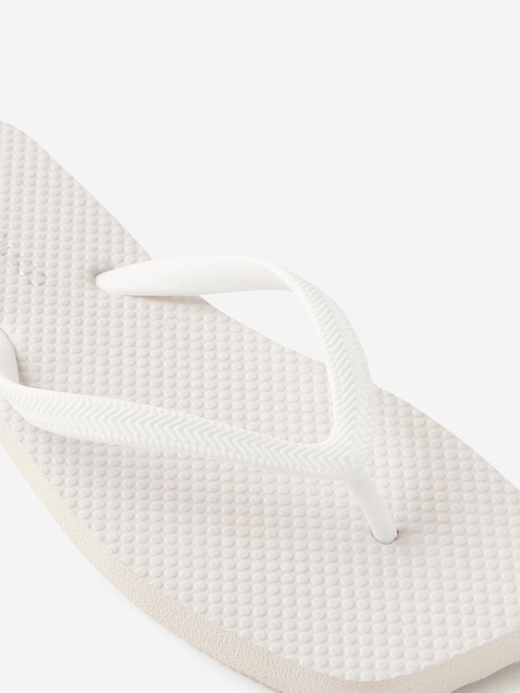 Buy Cotton On White Square Toe Flip Flops from Next USA