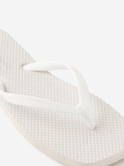 Cotton On White Square Toe Flip Flops - Image 4 of 4