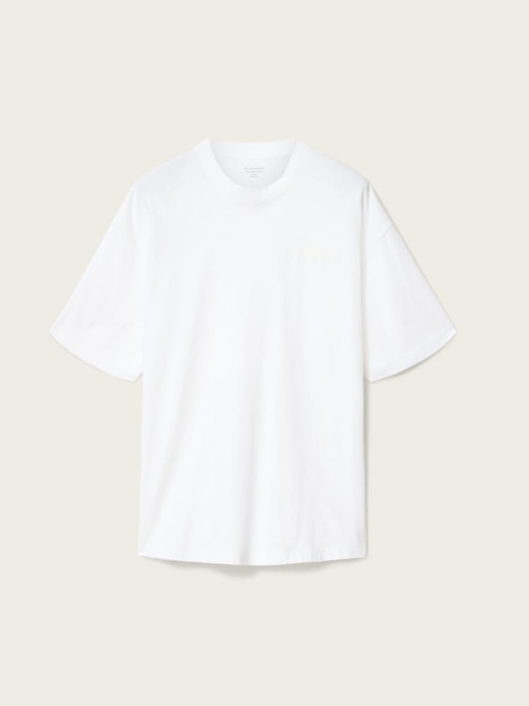 AllSaints White Odyssey Short Sleeve Crew Neck T-Shirt - Image 7 of 7
