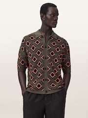 AllSaints Orange Morena Cardigan - Image 1 of 6