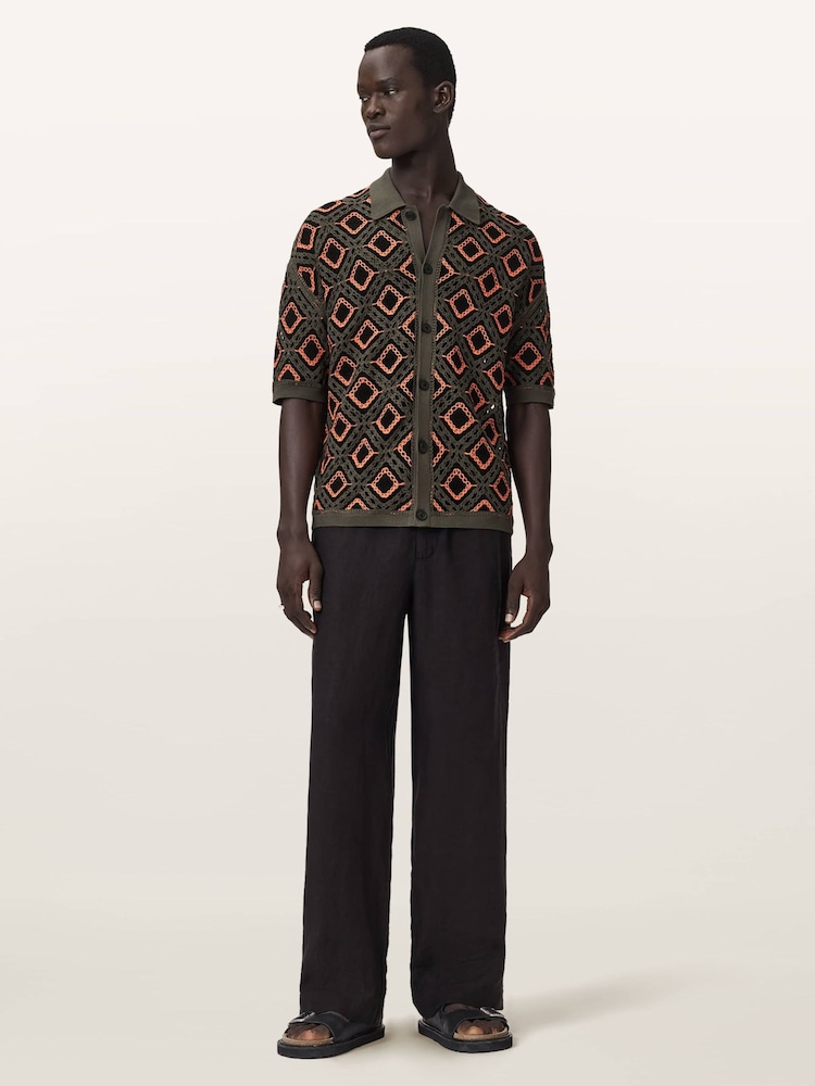 AllSaints Orange Morena Cardigan - Image 2 of 6