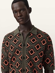 AllSaints Orange Morena Cardigan - Image 3 of 6