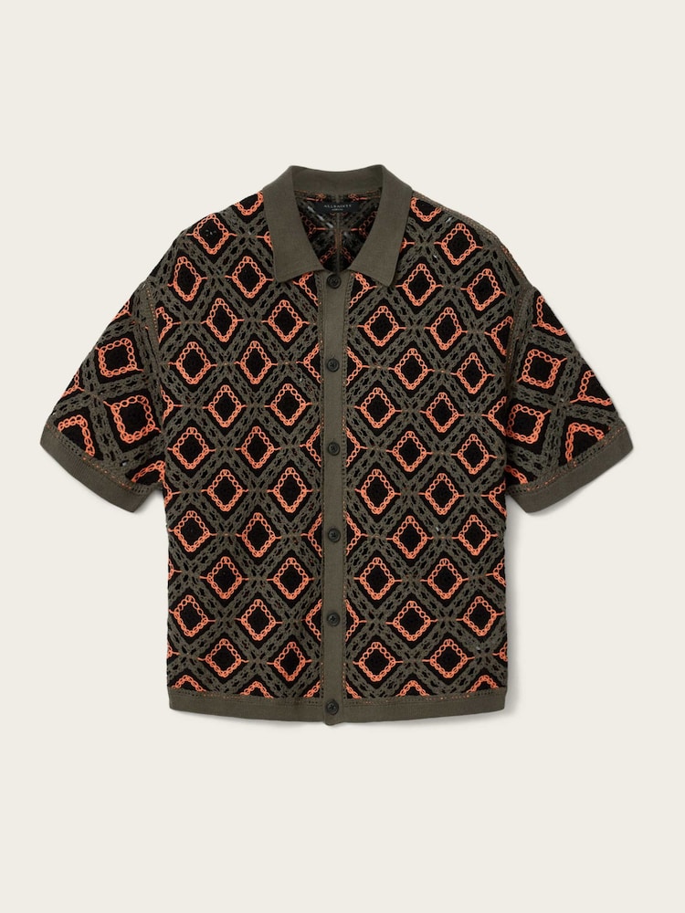 AllSaints Orange Morena Cardigan - Image 6 of 6