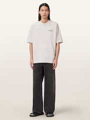 AllSaints White Hallis Short Sleeve Crew Neck T-Shirt - Image 3 of 7