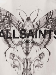 AllSaints White Hallis Short Sleeve Crew Neck T-Shirt - Image 6 of 7