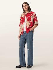 AllSaints Kingdom Short Sleeve Shirt - תמונה 4 מתוך 6