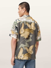 AllSaints White Wader Short Sleeve Shirt - Image 2 of 6