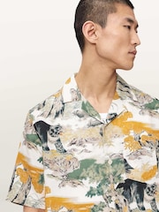 AllSaints White Wader Short Sleeve Shirt - Image 5 of 6