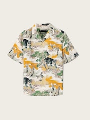 AllSaints White Wader Short Sleeve Shirt - Image 6 of 6