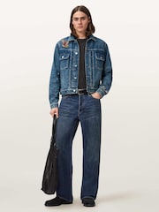 AllSaints Blue Exile Patch Jacket - Image 5 of 6