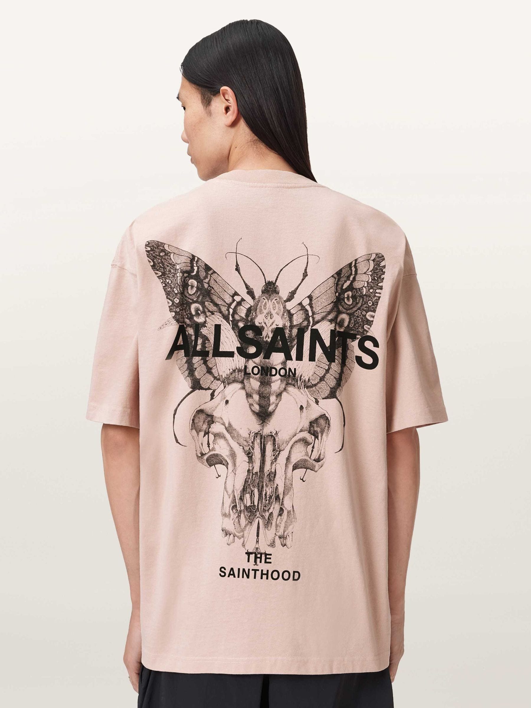 Buy AllSaints Pink Hallis Short Sleeve Crew Neck T-Shirt from Next USA