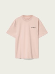 AllSaints Pink Hallis Short Sleeve Crew Neck T-Shirt - Image 5 of 7