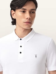 AllSaints White Reform Short Sleeve Polo Shirts 2 Pack - Image 9 of 9