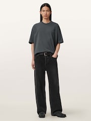 AllSaints Grey Xander Short Sleeve Crew Neck T-Shirt - Image 2 of 6