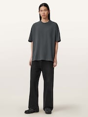 AllSaints Grey Xander Short Sleeve Crew Neck T-Shirt - Image 5 of 6