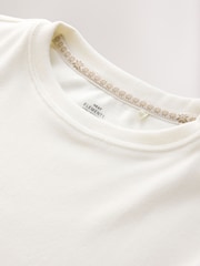 Ecru Thermal Crew Neck Long Sleeve Top - Image 9 of 11