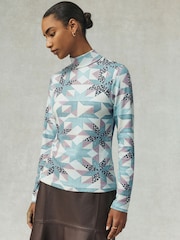 Pink National Trust - Roll Neck Long Sleeve Top - Εικόνα 1 από 7