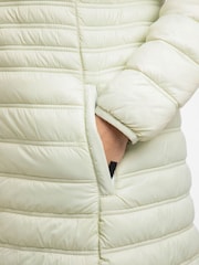 Weird Fish Brown Ravinia Lightweight Padded Long-Line Jacket - Image 6 of 8