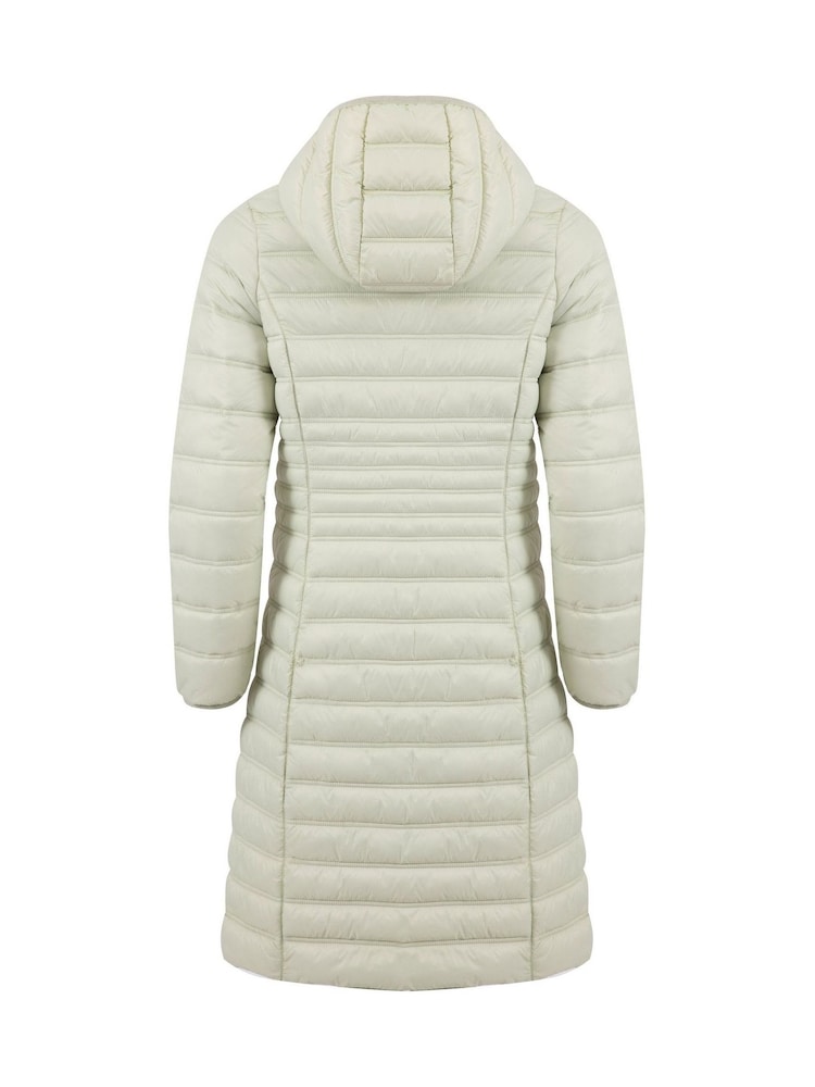 Weird Fish Brown Ravinia Lightweight Padded Long-Line Jacket - Image 8 of 8