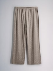 The Set 3 Pack Long Sleeve Cotton Pyjamas Pink/Taupe Stripe/Cream - Image 5 of 9
