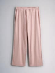 The Set 3 Pack Long Sleeve Cotton Pyjamas Pink/Taupe Stripe/Cream - Image 7 of 9