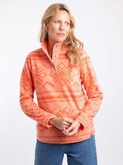 Weird Fish Pink Amy Printed Micro Fleece - Image 1 of 7