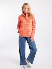 Weird Fish Pink Amy Printed Micro Fleece - Image 3 of 7