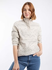 Weird Fish Brown Amy Printed Micro Fleece - Image 1 of 7