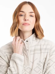 Weird Fish Brown Amy Printed Micro Fleece - Image 4 of 7